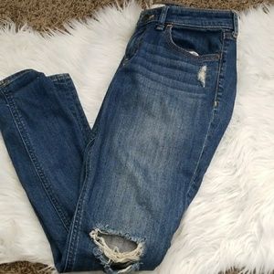 Distressed jeans
